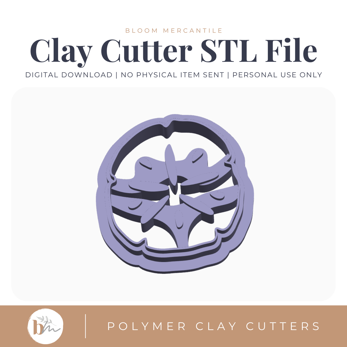 Sand Dollar - 4 Sizes | Digital STL File | Polymer Clay Tools & Cutters