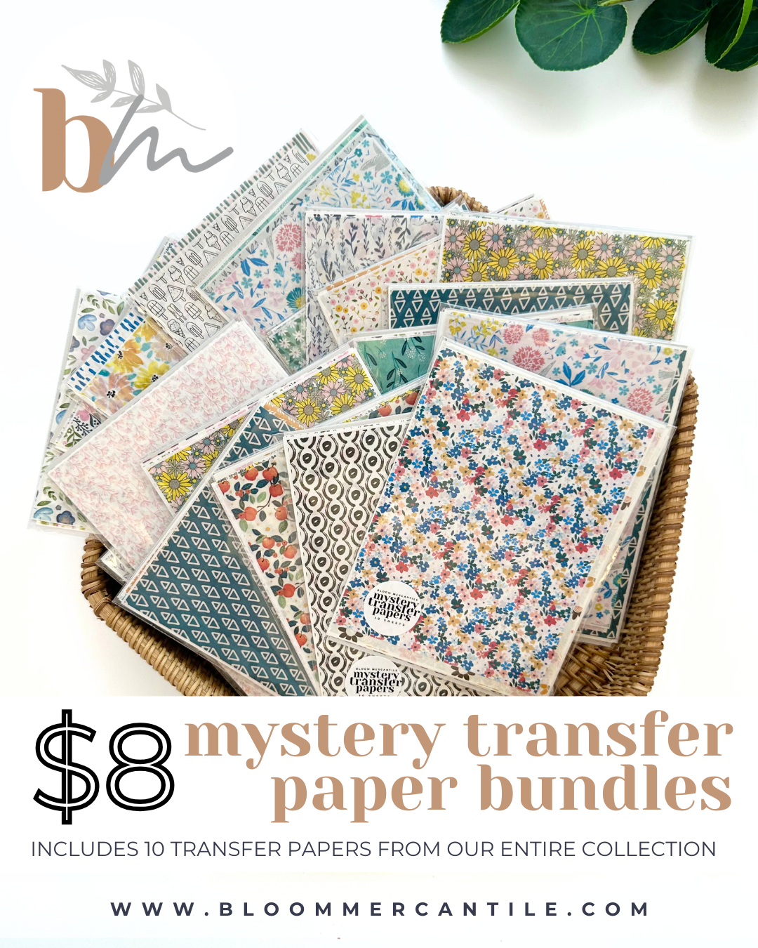 Mystery (NOT Misprint) 10pc Bundle | Image Transfer Paper