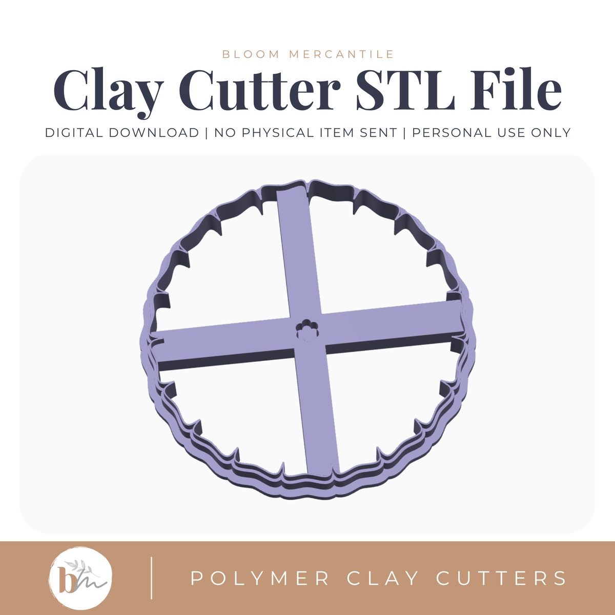 Trinket Dish - Wavy | Digital STL File | Polymer Clay Tools & Cutters
