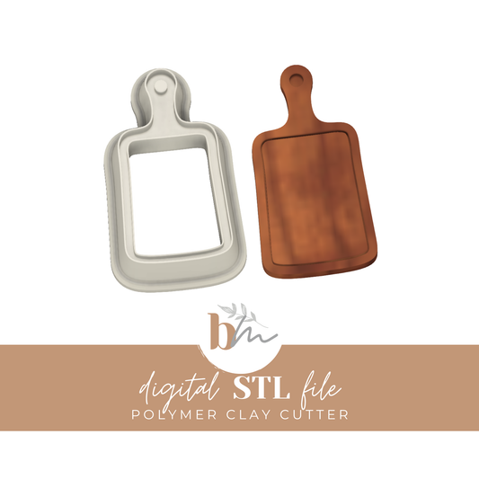 Cutting Board | Digital STL File | Polymer Clay Tools & Cutters