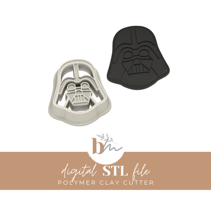 Dark Lord Helmet - 4 Sizes | Digital STL File | Polymer Clay Tools & Cutters