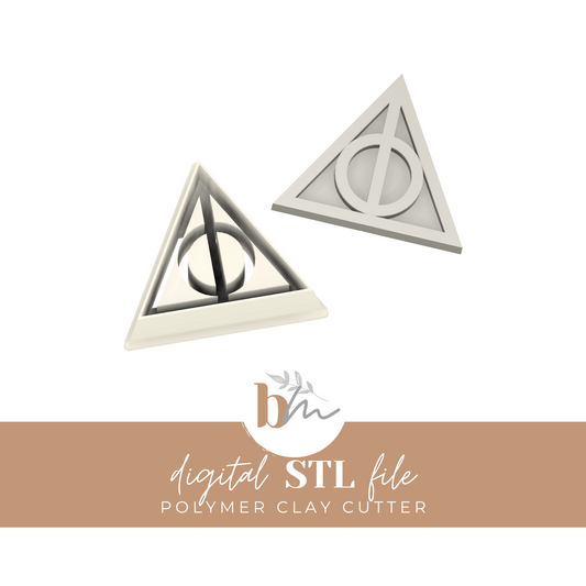 Hallows - 3 Sizes | Digital STL File | Polymer Clay Tools & Cutters