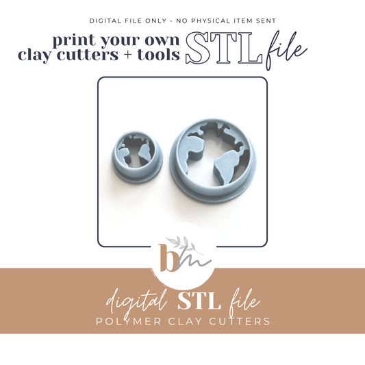 Earth Globe - 2 Sizes | Digital STL File | Polymer Clay Tools & Cutters