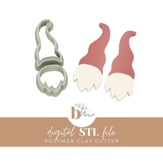 Gnome Set | Digital STL File | Polymer Clay Tools & Cutters