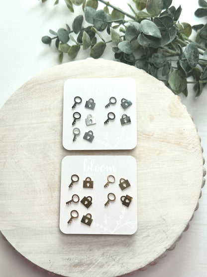 Square Lock and Key | Add-On Stud Packs (5 pair)