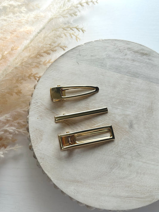 Gold Hair Clip | Barrettes