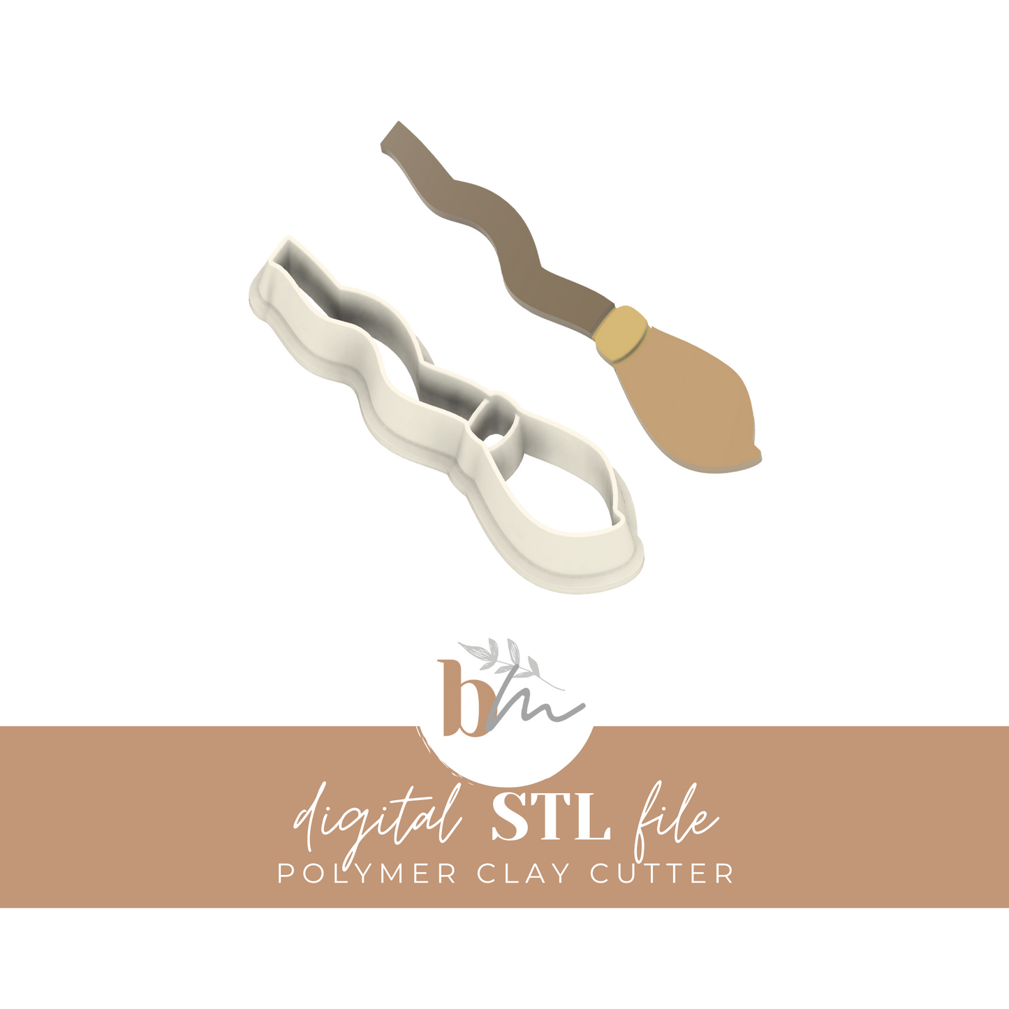 Magic Broom - 2 Sizes | Digital STL File | Polymer Clay Tools & Cutters