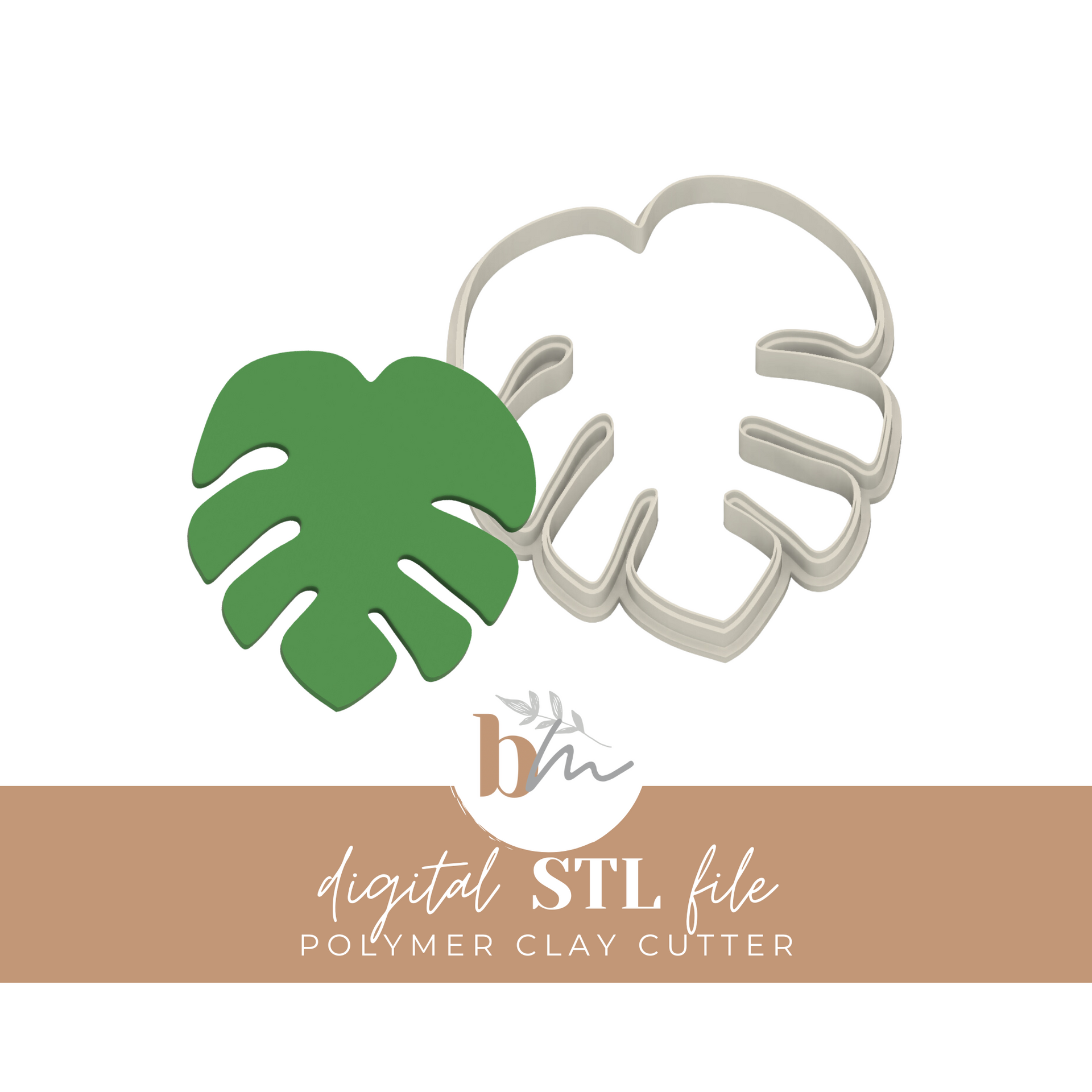 Monstera Trinket Dish | Digital STL File