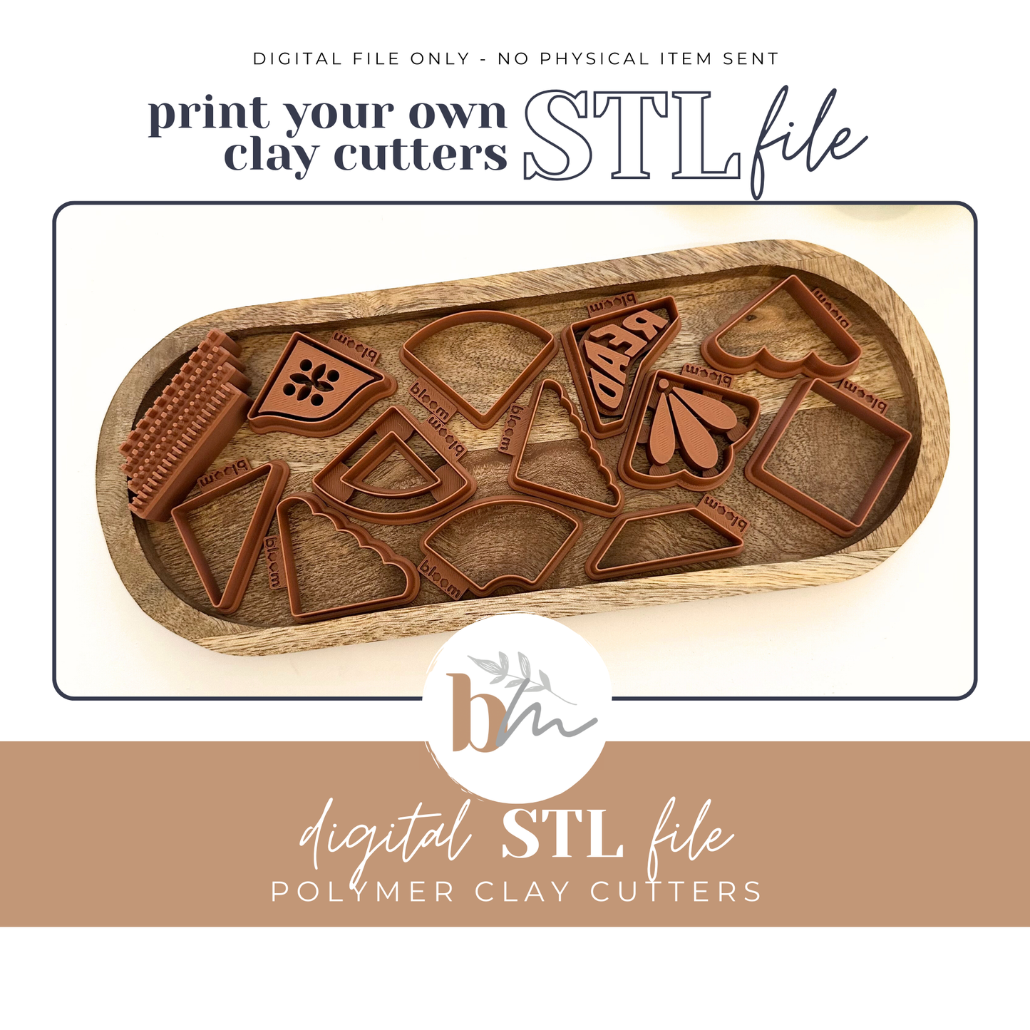 Corner Bookmark 16pc Bundle | Digital STL File | Polymer Clay Tools & Cutters
