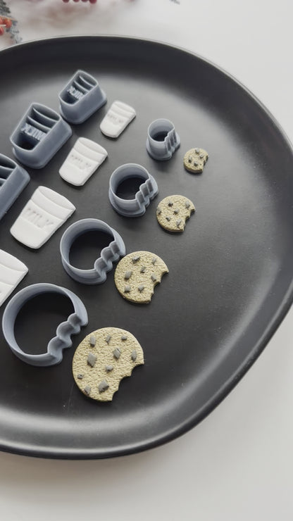 Milk & Cookies | Polymer Clay Cutter