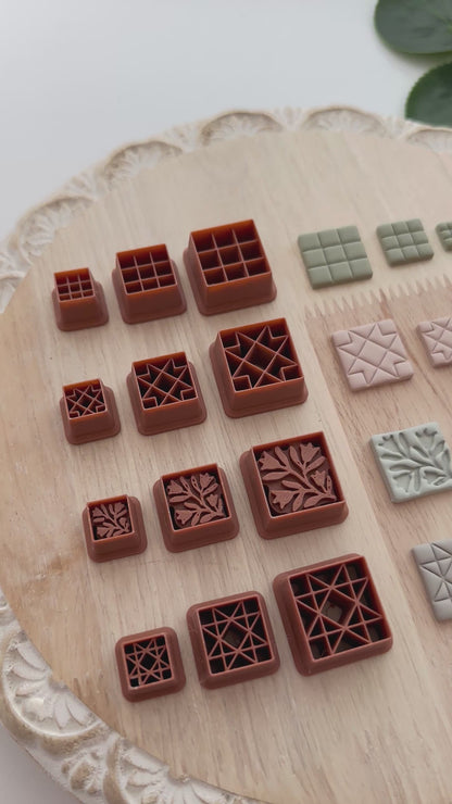 Patchwork Quilt Squares | Polymer Clay Cutter