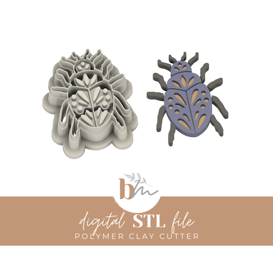 Scandi Beetle | Digital STL File | Polymer Clay Tools & Cutters