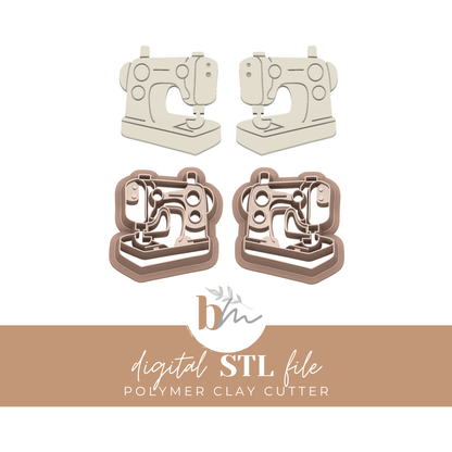 Sewing Machine | Digital STL File | Polymer Clay Tools & Cutters