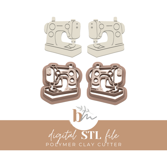 Sewing Machine | Digital STL File | Polymer Clay Tools & Cutters