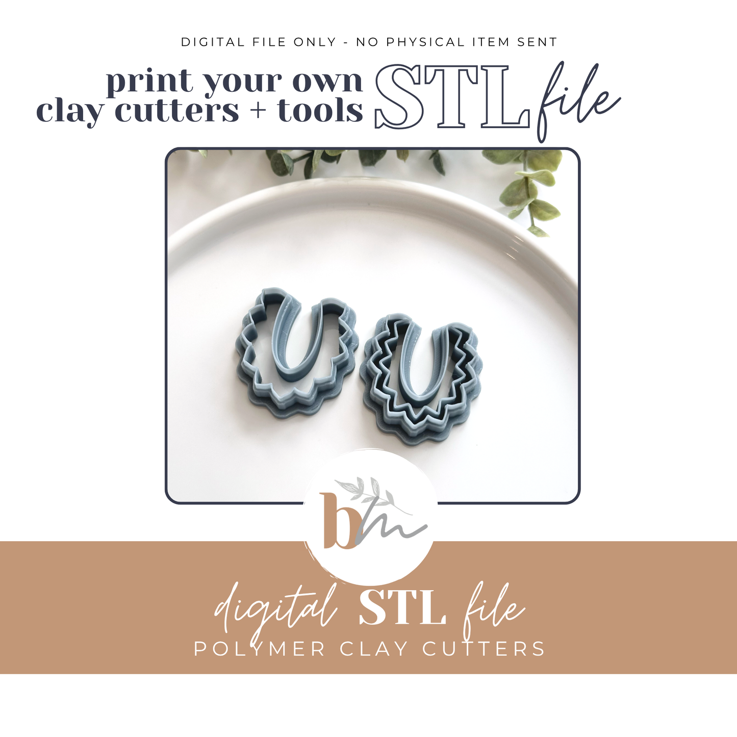 Aztec Pointed Scallop Arch - 2 Designs | Digital STL File | Polymer Clay Tools & Cutters
