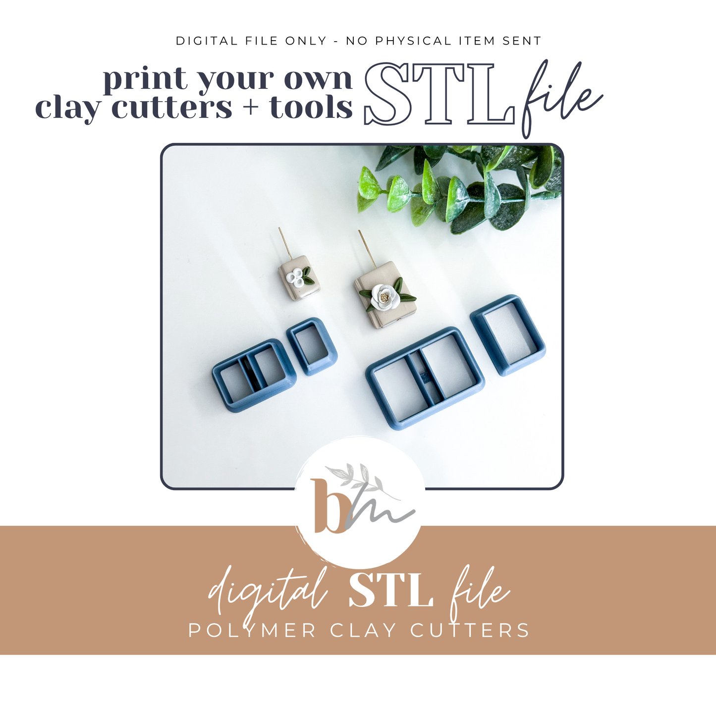 Book Builder Sets - 2 Sizes | Digital STL File | Polymer Clay Tools & Cutters