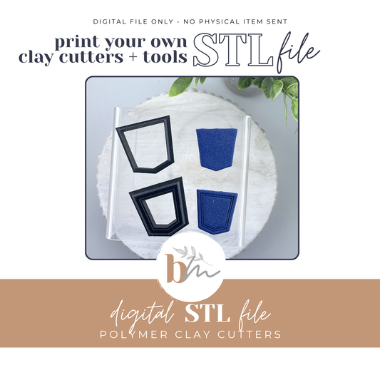 Blue Jean Pocket - 2 Designs | Digital STL File | Polymer Clay Tools & Cutters