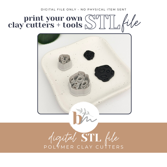 Asteroid - 2 Sizes | Digital STL File | Polymer Clay Tools & Cutters
