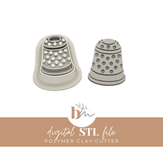 Thimble - 3 Sizes | Digital STL File | Polymer Clay Tools & Cutters