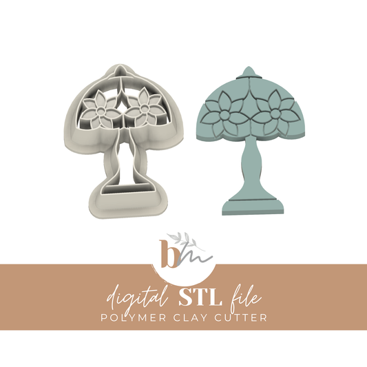 Stained Glass Lamp | Digital STL File | Polymer Clay Tools & Cutters
