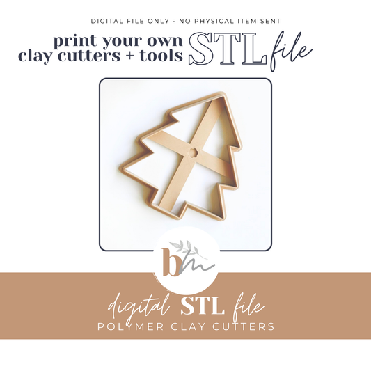 Christmas Tree Trinket Dish | Digital STL File | Polymer Clay Tools & Cutters