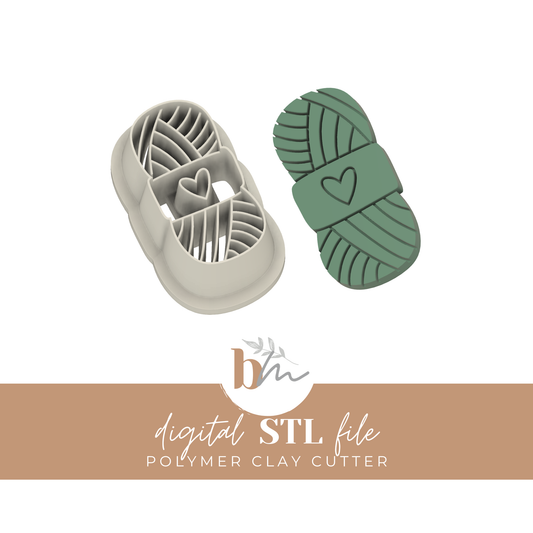Yarn Skein - 4 Sizes | Digital STL File | Polymer Clay Tools & Cutters