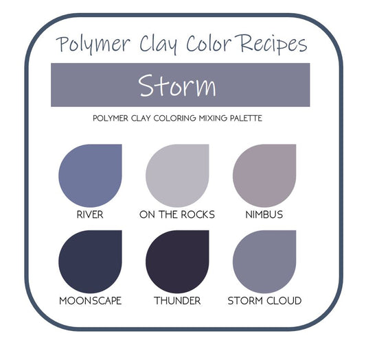 Storm | Sculpey Premo | Polymer Clay Color Recipes