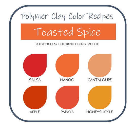Toasted Spice | Sculpey Premo | Polymer Clay Color Recipes