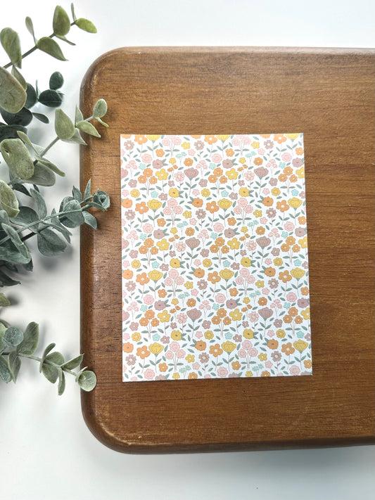 Muted Boho Flowers | BH07 | Image Transfer Paper