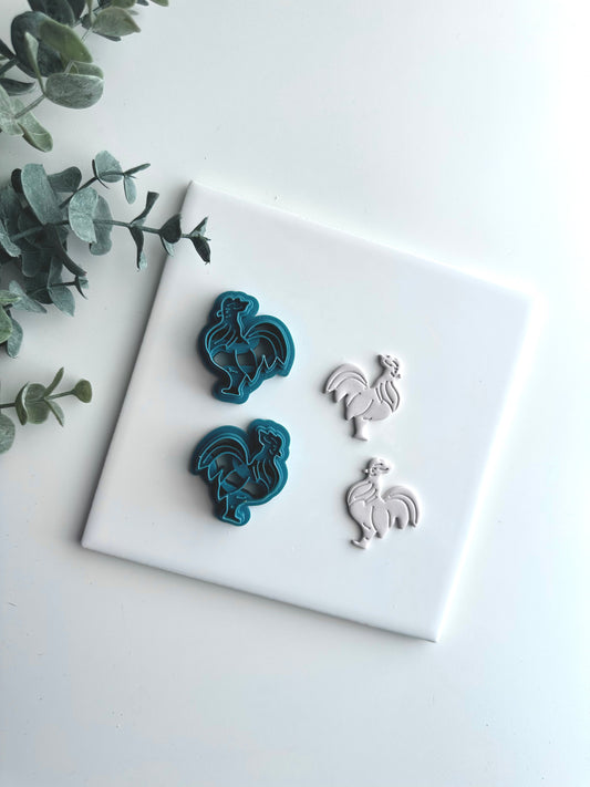 Rooster (Mirror Set) | Spring Collection | Polymer Clay Cutter