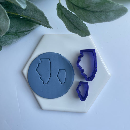Illinois | State Silhouettes | Polymer Clay Cutter