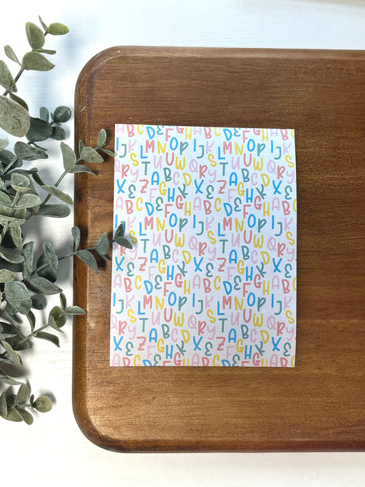 Colorful ABCs | SC08 | Image Transfer Paper