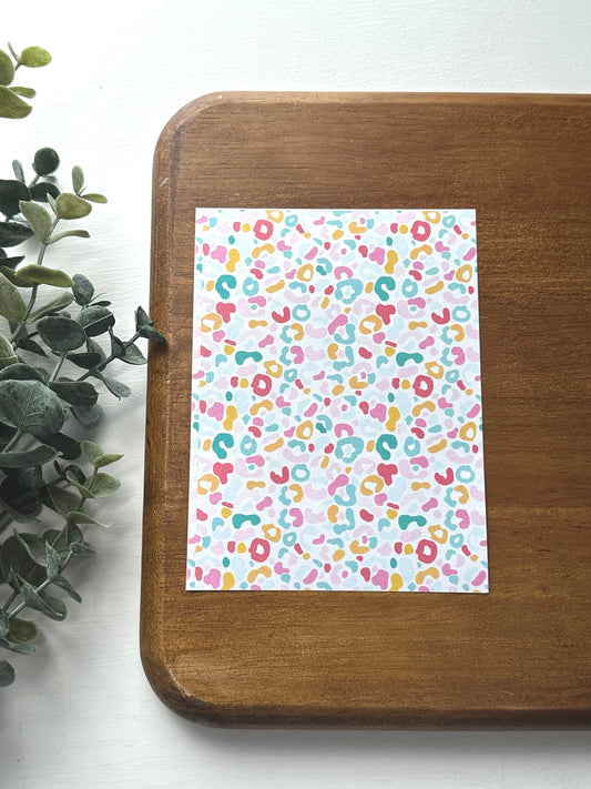 Colorful Leopard Print | AN04 | Image Transfer Paper